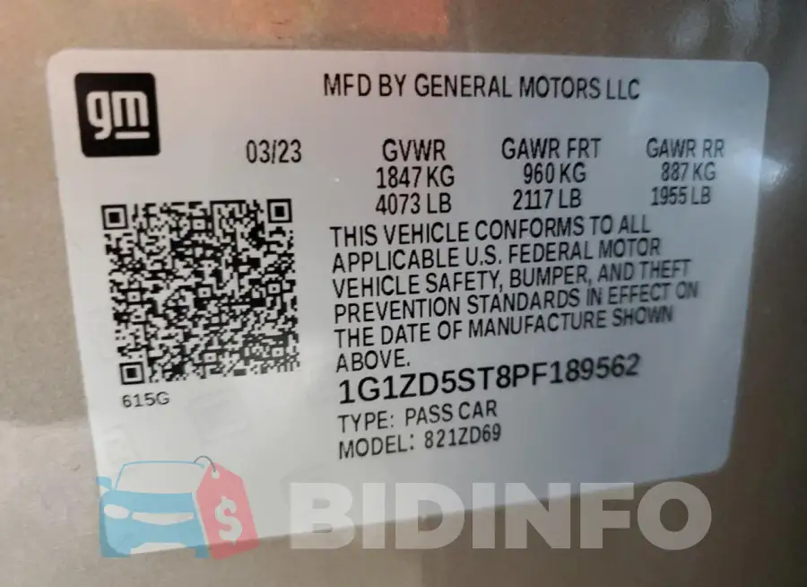 1G1ZD5ST8PF189562 Photo# 12