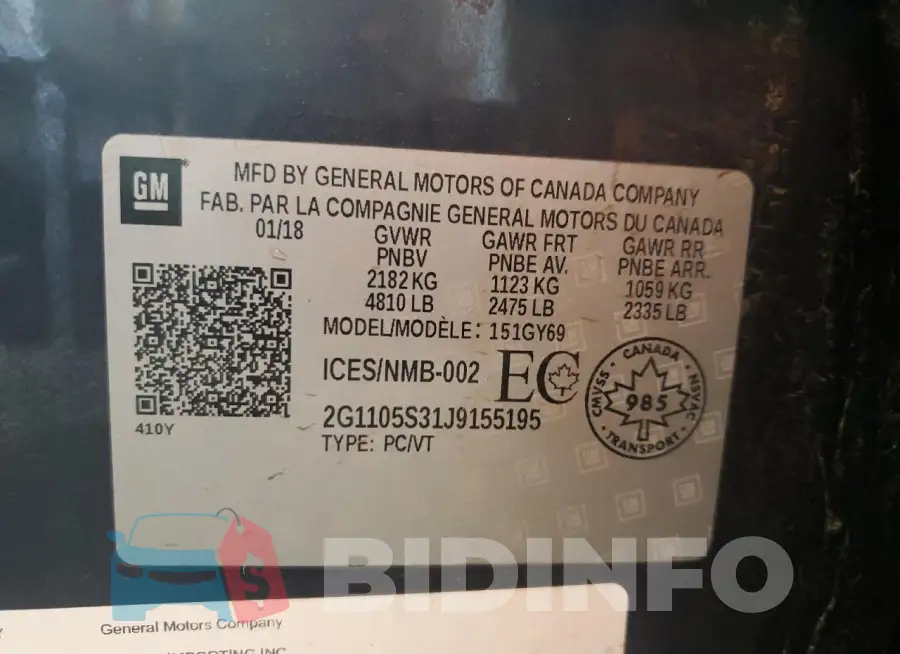2G1105S31J9155195 Photo# 12