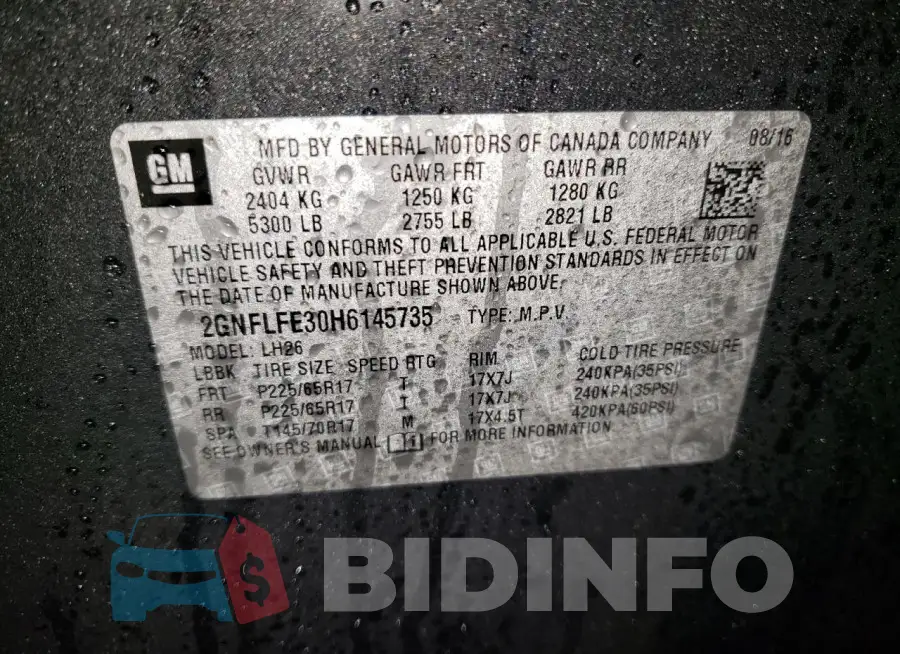 2GNFLFE30H6145735 Photo# 12