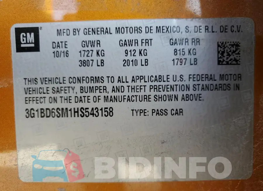 3G1BD6SM1HS543158 Photo# 12