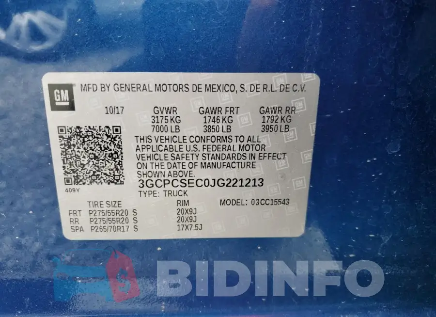 3GCPCSEC0JG221213 Photo# 12