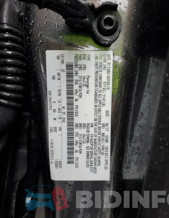 1FADP3F26HL294107 Photo# 12