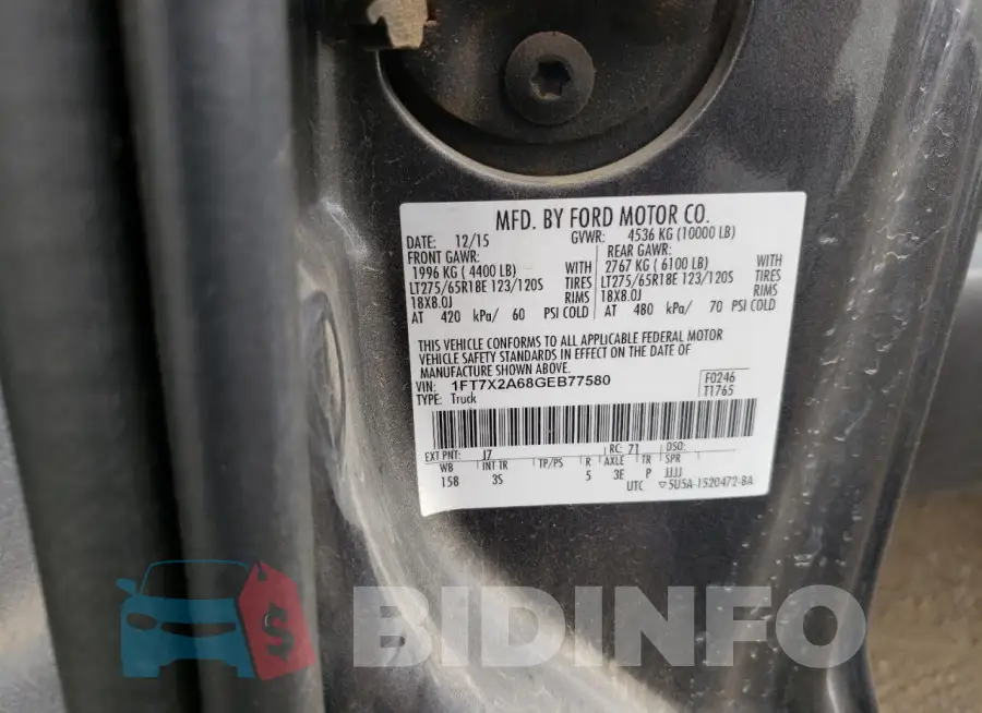 1FT7X2A68GEB77580 Photo# 12