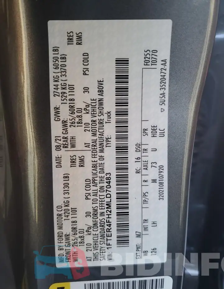1FTER4FH2MLD70483 Photo# 12