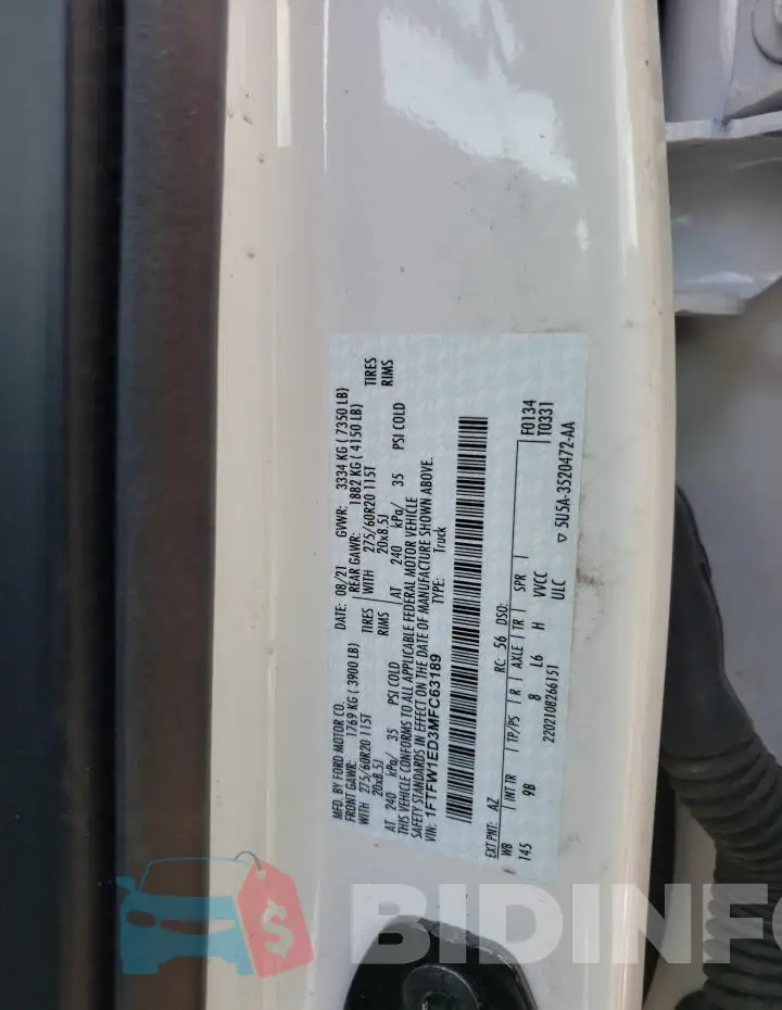 1FTFW1ED3MFC63189 Photo# 12