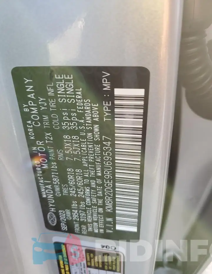 KM8R2DGE9RU695347 Photo# 14