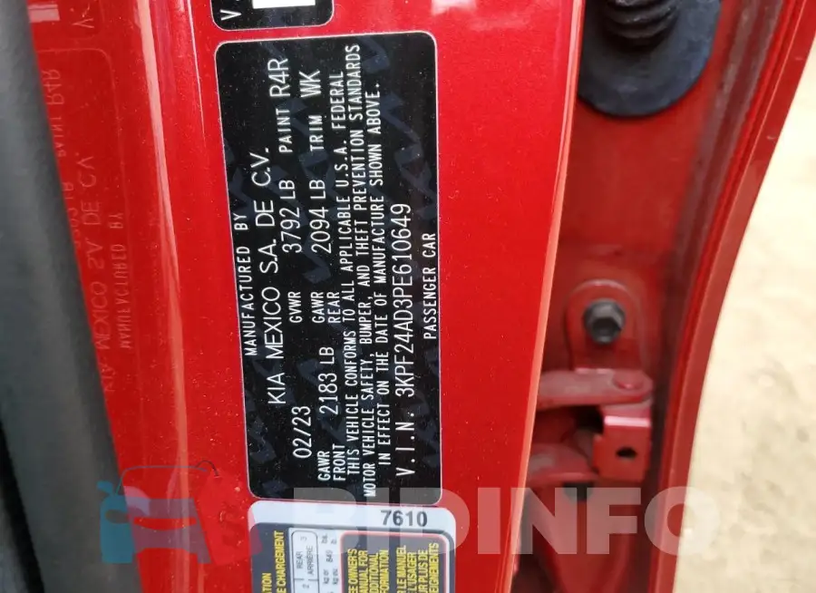 3KPF24AD3PE610649 Photo# 12