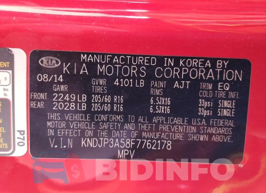 KNDJP3A58F7762178 Photo# 13