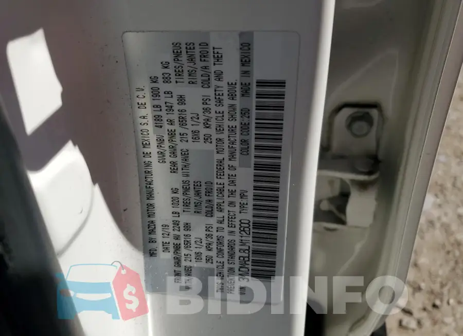 3MVDMABL8LM112600 Photo# 13