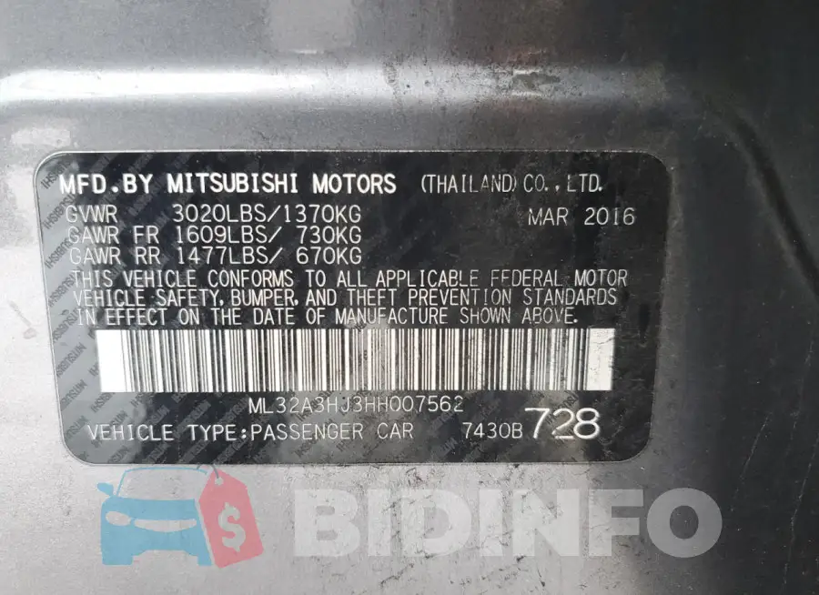 ML32A3HJ3HH007562 Photo# 13