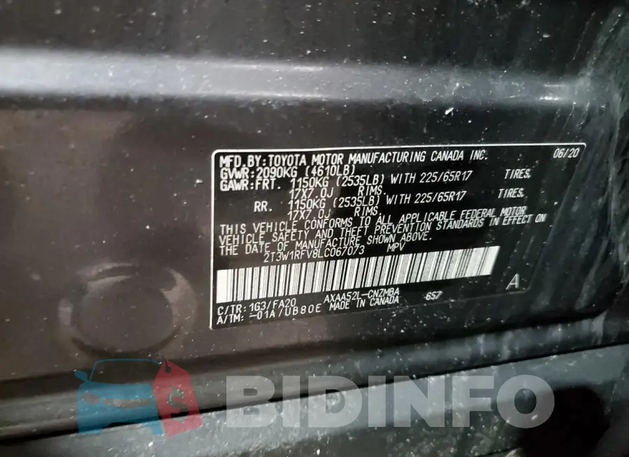 2T3W1RFV8LC067073 Photo# 14