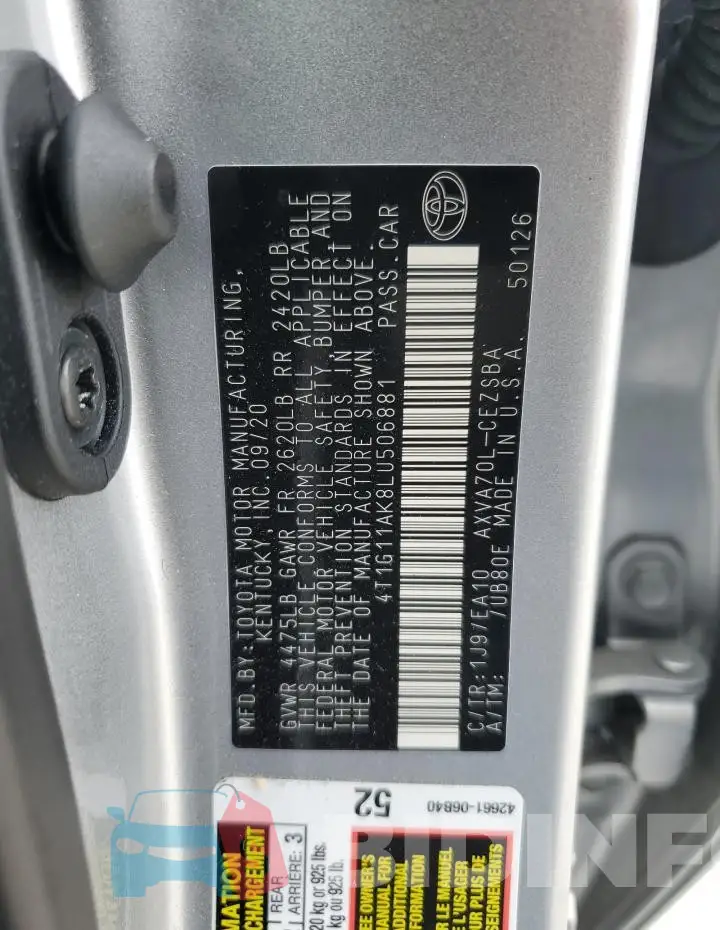 4T1G11AK8LU506881 Photo# 12