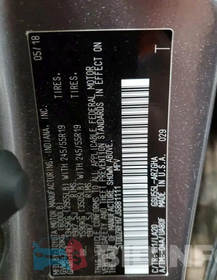 5TDDZRFH7JS881111 Photo# 12