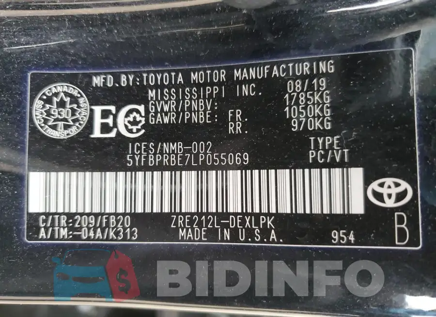 5YFBPRBE7LP055069 Photo# 13