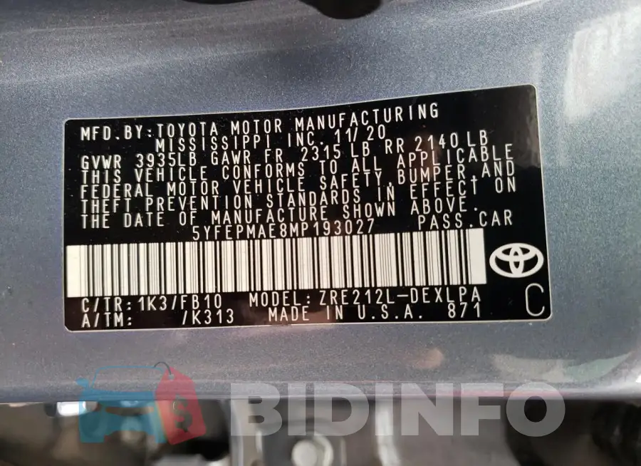 5YFEPMAE8MP193027 Photo# 13