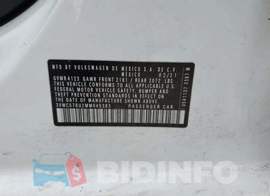 3VWC57BU2MM045383 Photo# 12