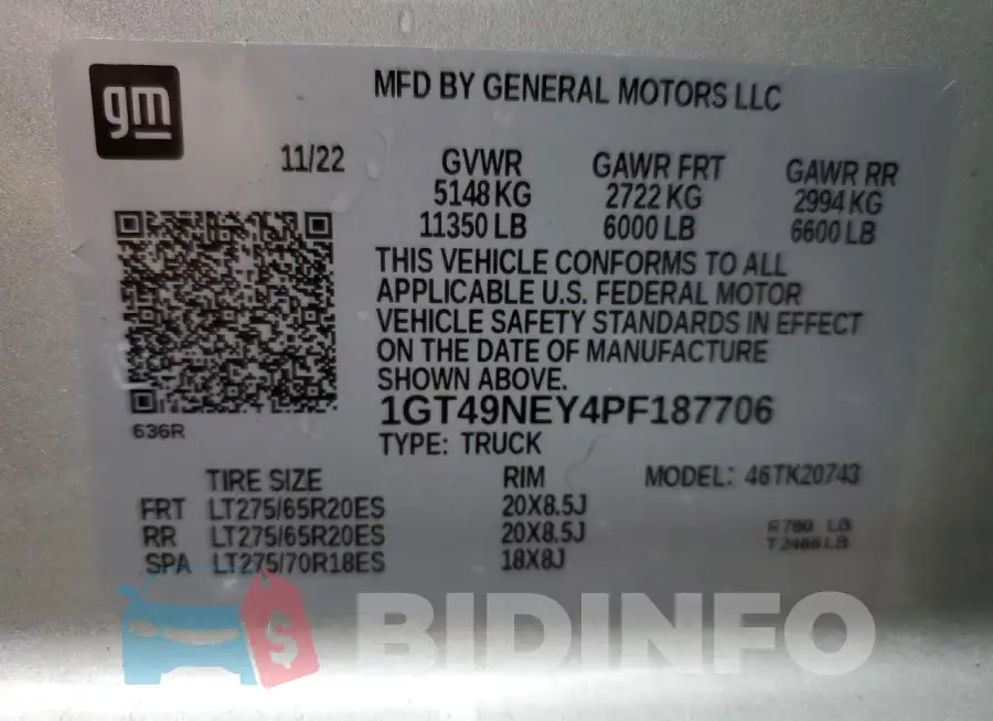 1GT49NEY4PF187706 Photo# 12