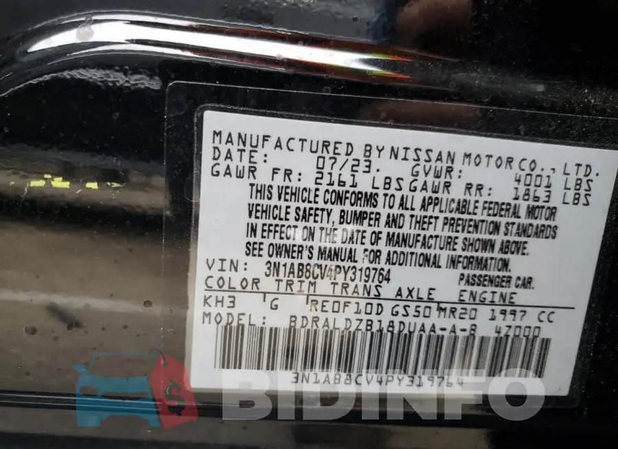 3N1AB8CV4PY319764 Photo# 12