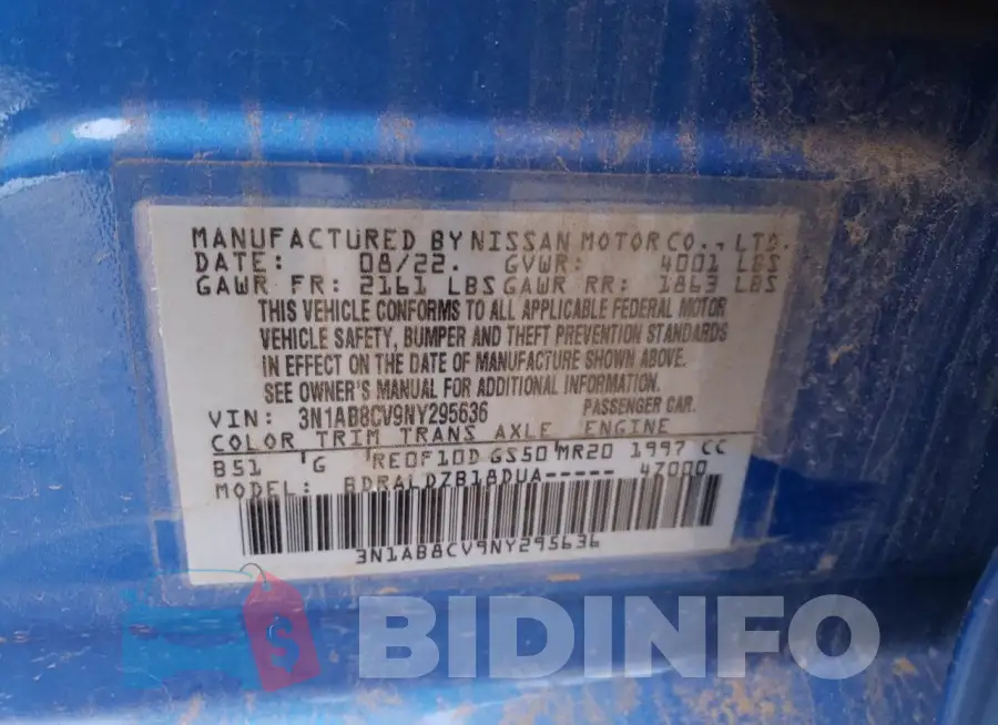 3N1AB8CV9NY295636 Photo# 12