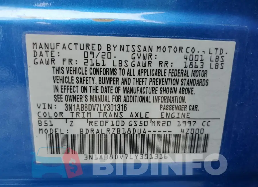 3N1AB8DV7LY301316 Photo# 12