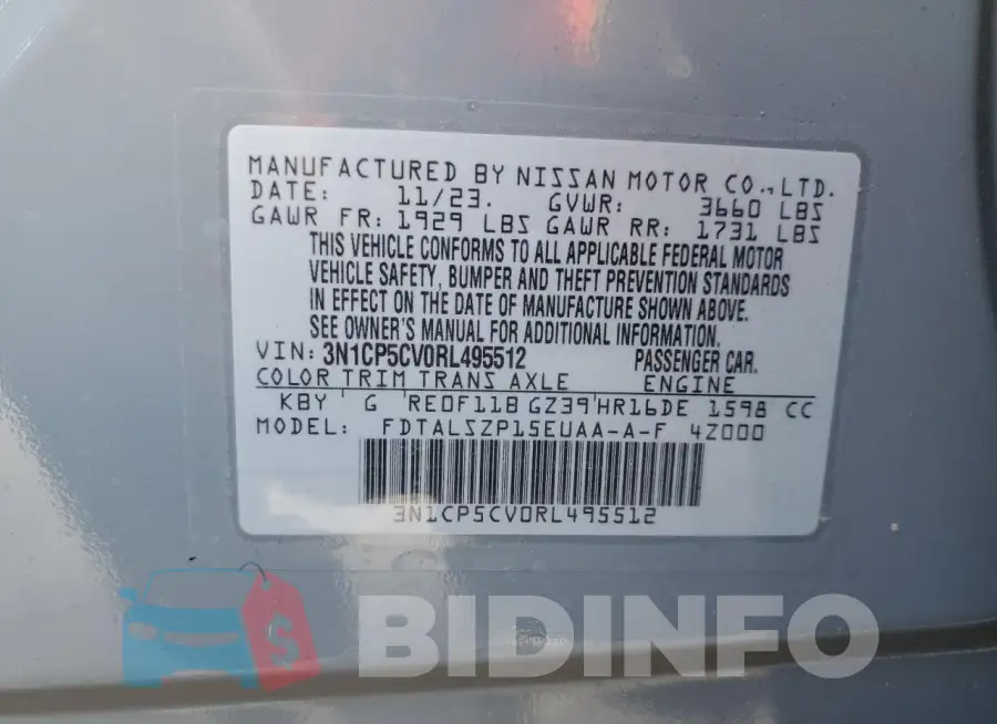 3N1CP5CV0RL495512 Photo# 14