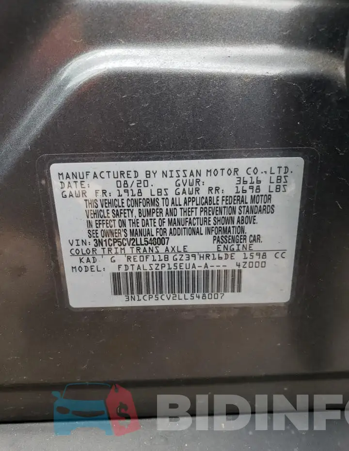 3N1CP5CV2LL548007 Photo# 14