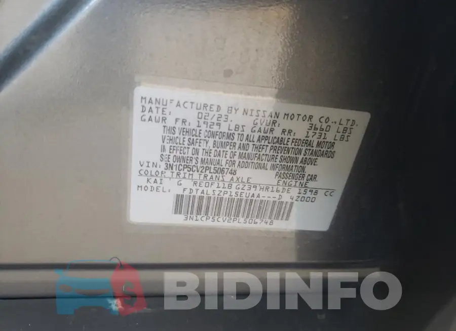 3N1CP5CV2PL506748 Photo# 12