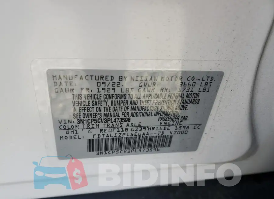 3N1CP5CV3PL473596 Photo# 12