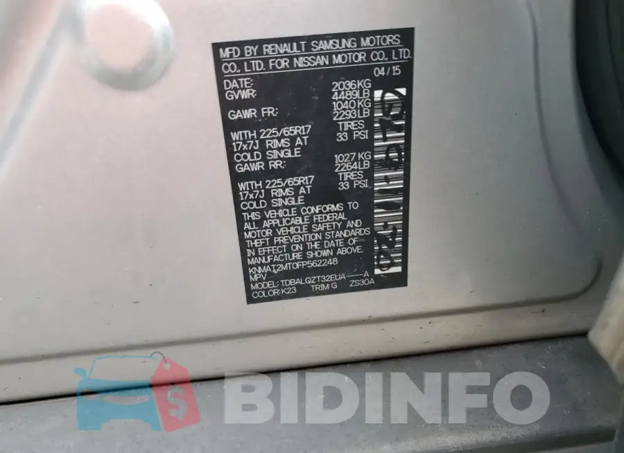 KNMAT2MT0FP562248 Photo# 14