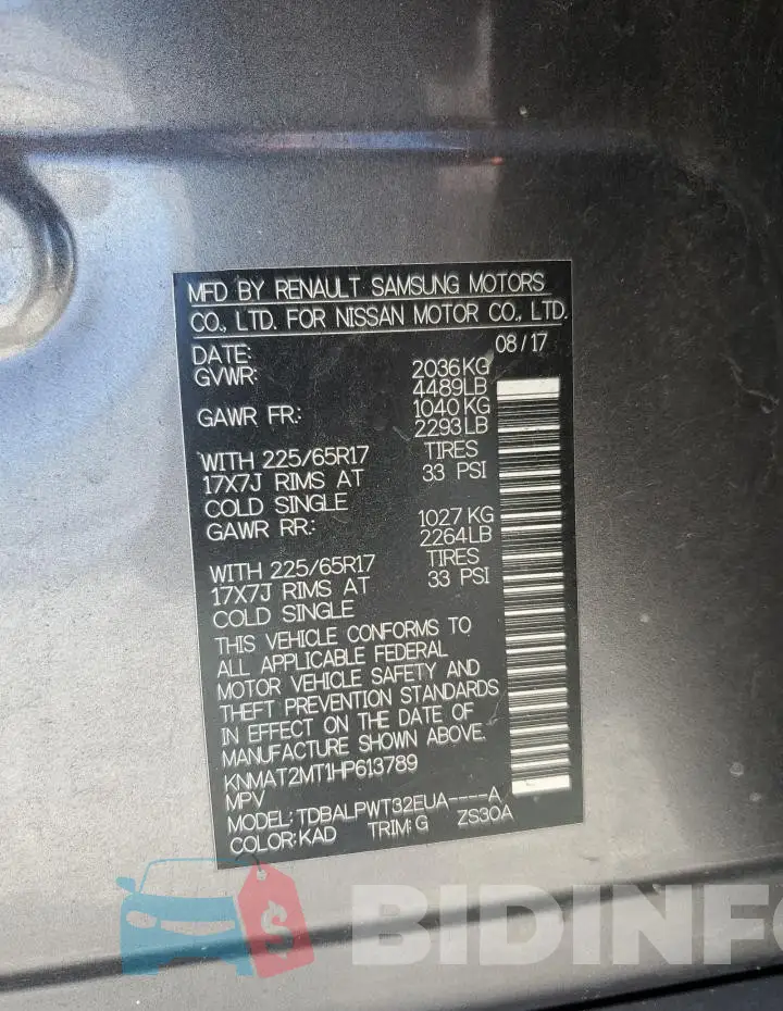 KNMAT2MT1HP613789 Photo# 14