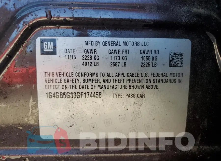 1G4GB5G33GF174458 Photo# 13