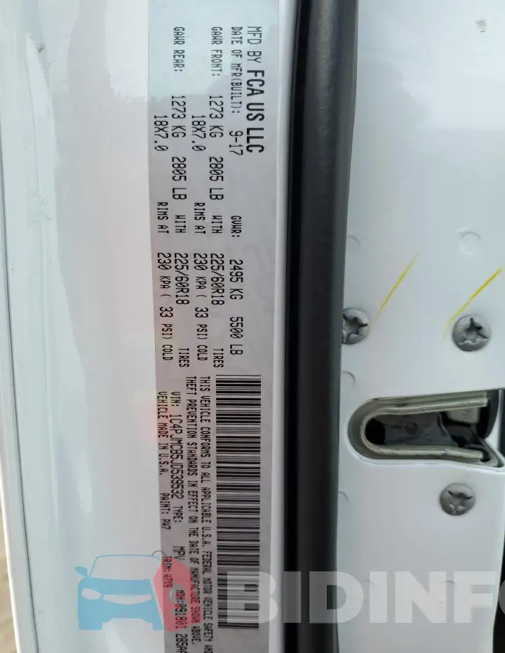1C4PJMCB5JD539532 Photo# 12