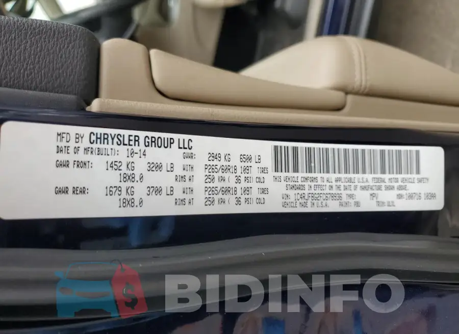 1C4RJFBG2FC678936 Photo# 13