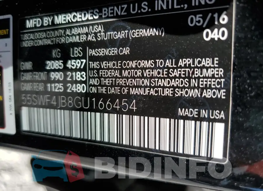55SWF4JB8GU166454 Photo# 12