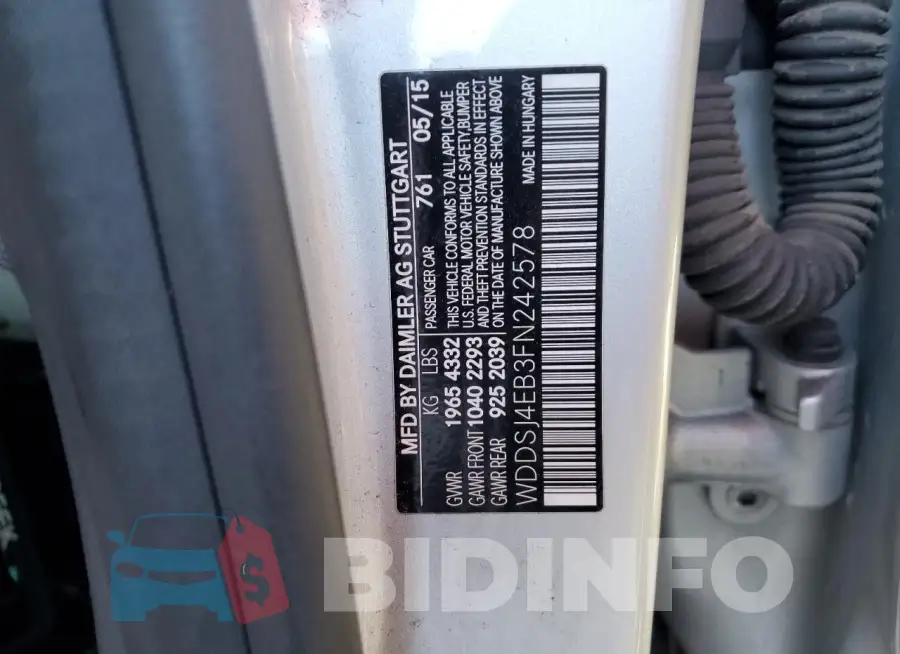 WDDSJ4EB3FN242578 Photo# 12