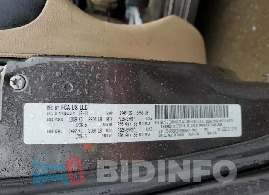 2C4RDGBG9FR663547 Photo# 12