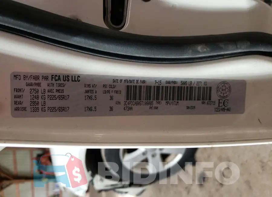 3C4PDCAB0GT108085 Photo# 12