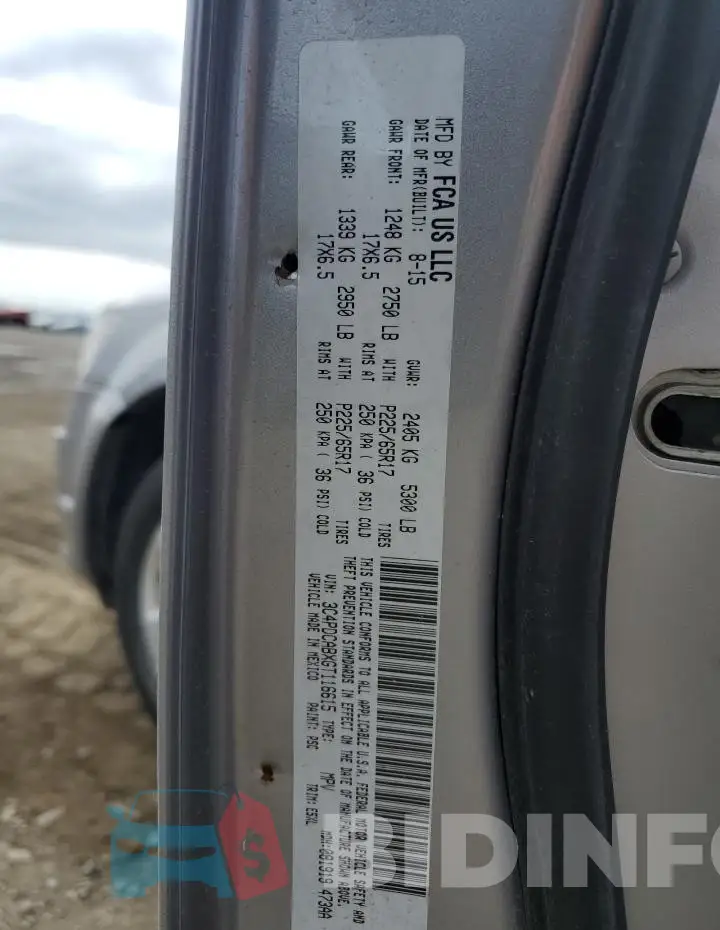 3C4PDCABXGT116615 Photo# 12