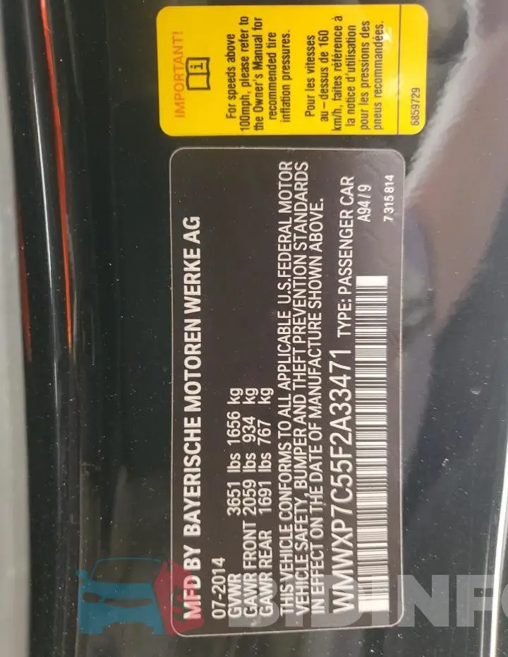 WMWXP7C55F2A33471 Photo# 12