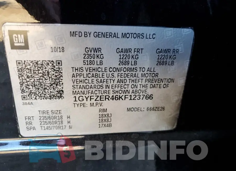 1GYFZER46KF123766 Photo# 12