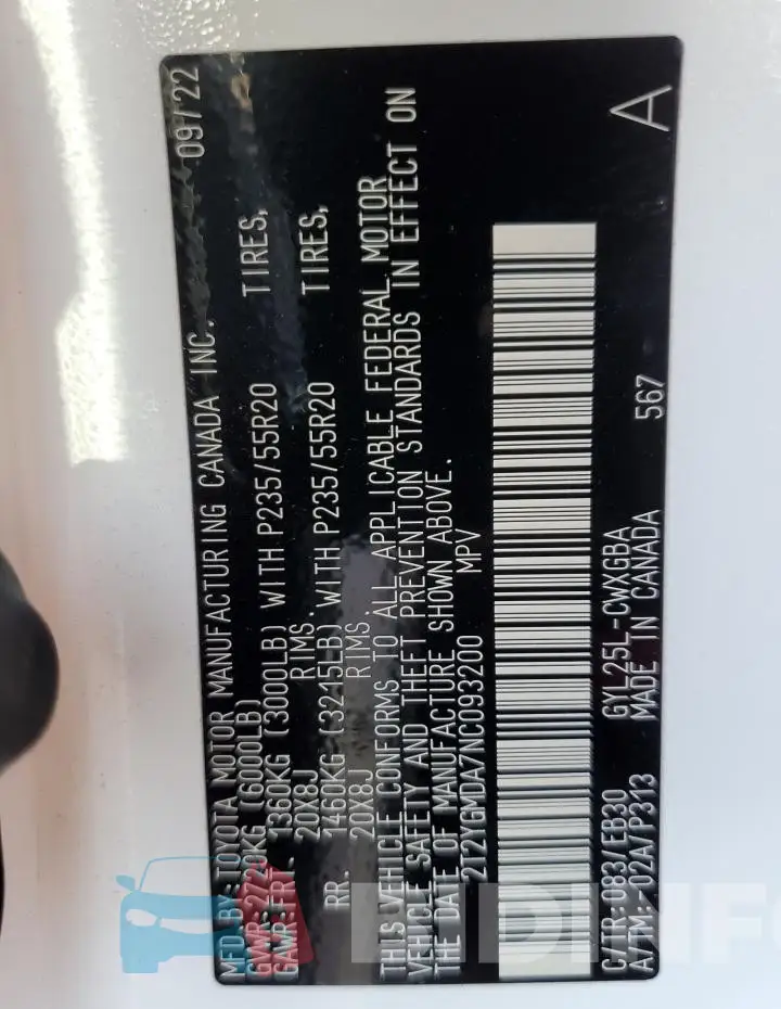 2T2YGMDA7NC093200 Photo# 13