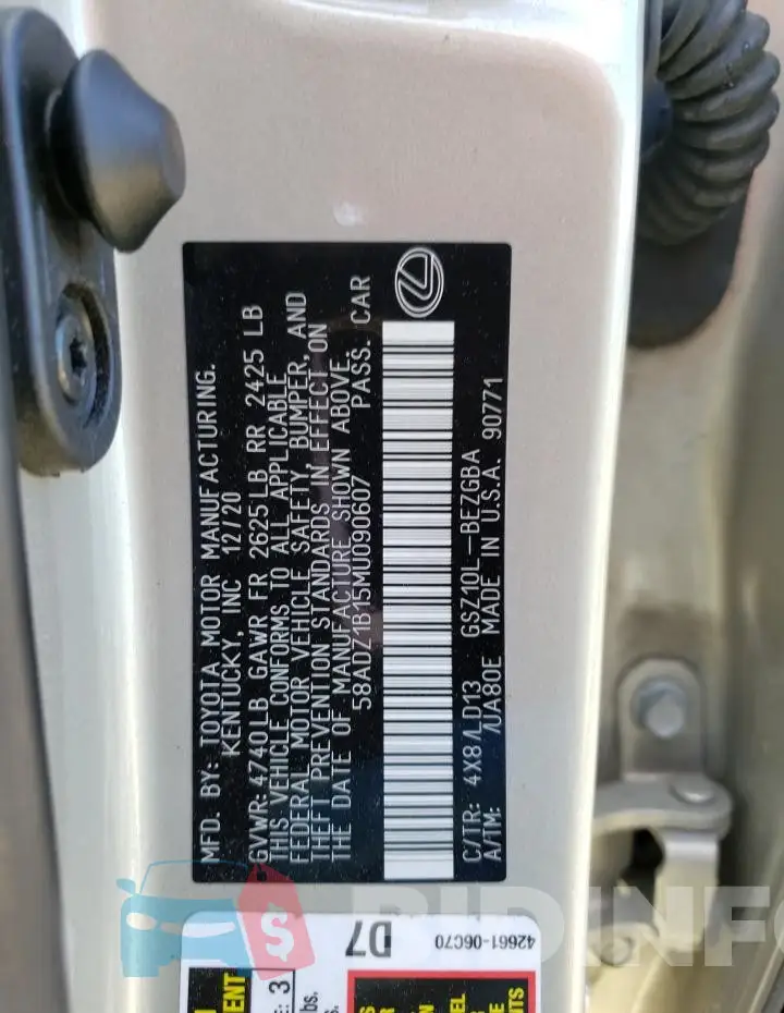 58ADZ1B15MU090607 Photo# 12