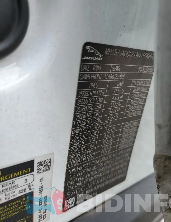 SADCJ2FX4KA610835 Photo# 14