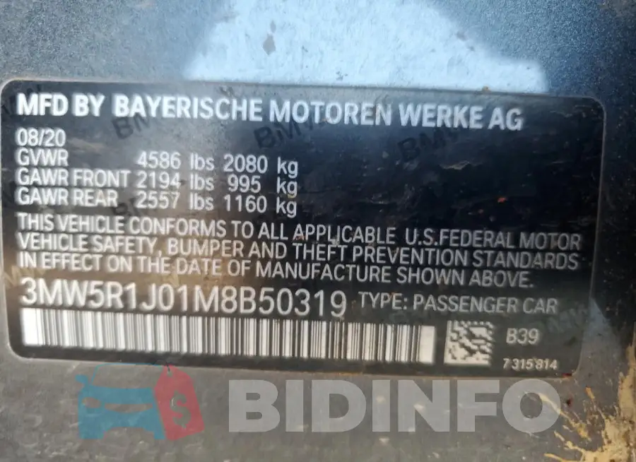 3MW5R1J01M8B50319 Photo# 12