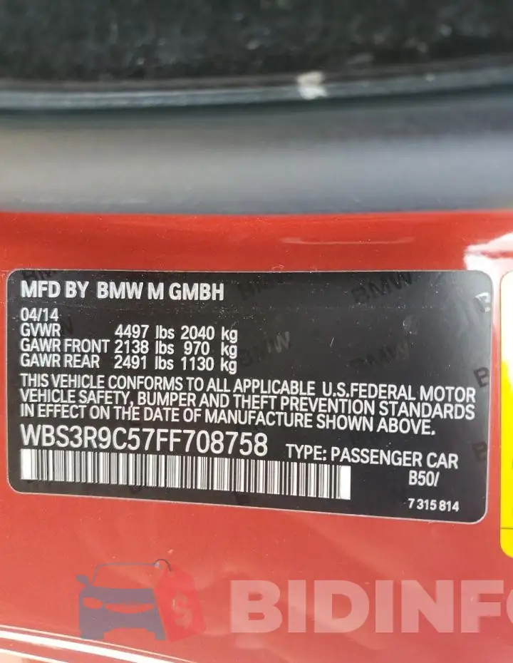 WBS3R9C57FF708758 Photo# 12