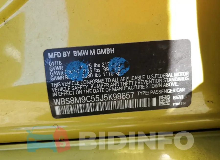 WBS8M9C55J5K98657 Photo# 12