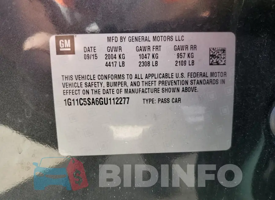 1G11C5SA6GU112277 Photo# 12
