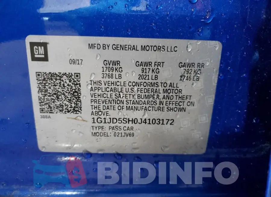 1G1JD5SH0J4103172 Photo# 12