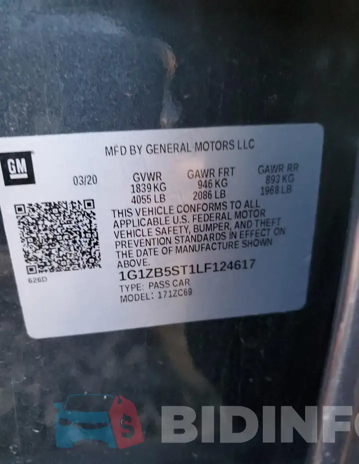 1G1ZB5ST1LF124617 Photo# 12