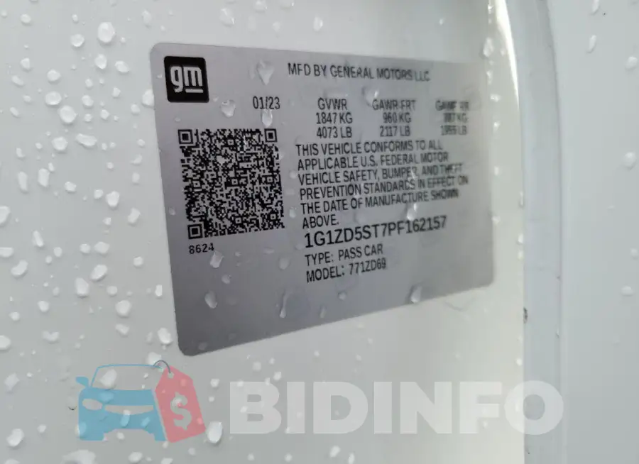 1G1ZD5ST7PF162157 Photo# 13